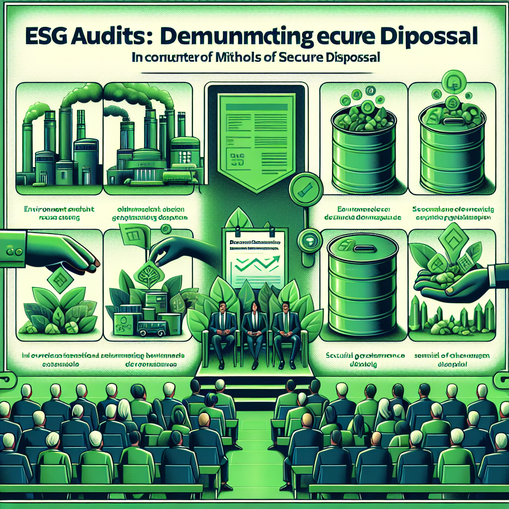 Auditorias de ESG: como apresentar provas de descarte seguro