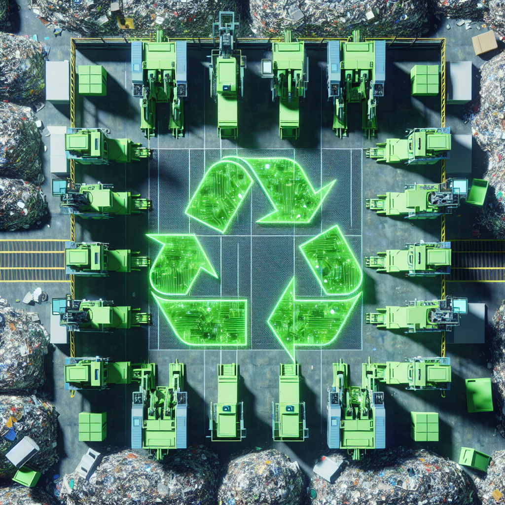 Automação verde: a IA no centro das usinas de reciclagem eletrônica