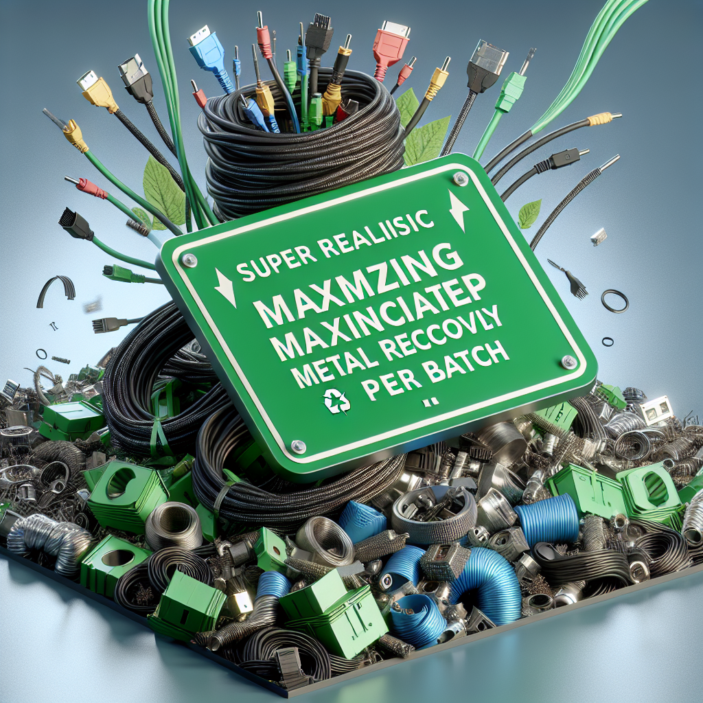 Cabos e acessórios: como maximizar a recuperação de metais por lote?