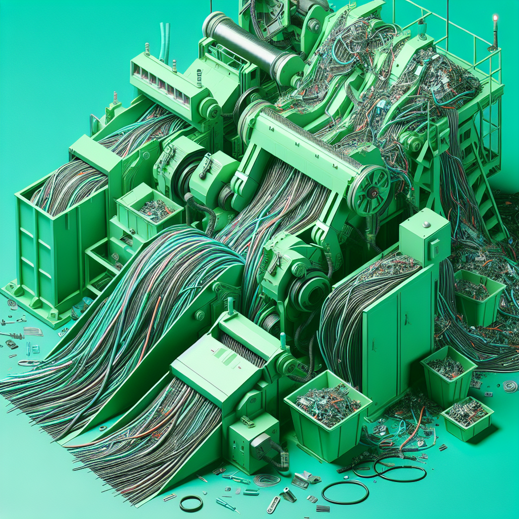 Cabos e fios elétricos: segmentação de sucata e trituradores adequados