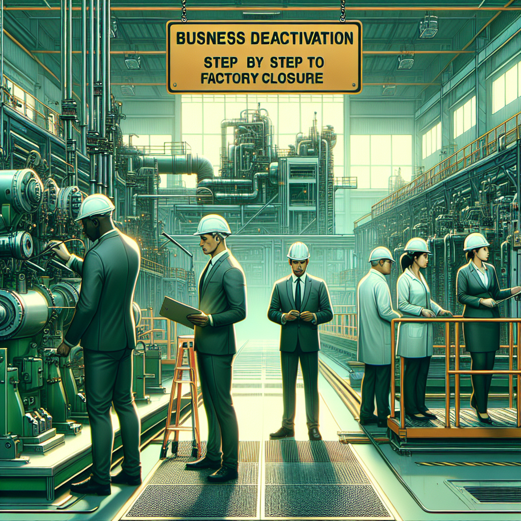 Desativação empresarial: passo a passo para encerramento de fábrica