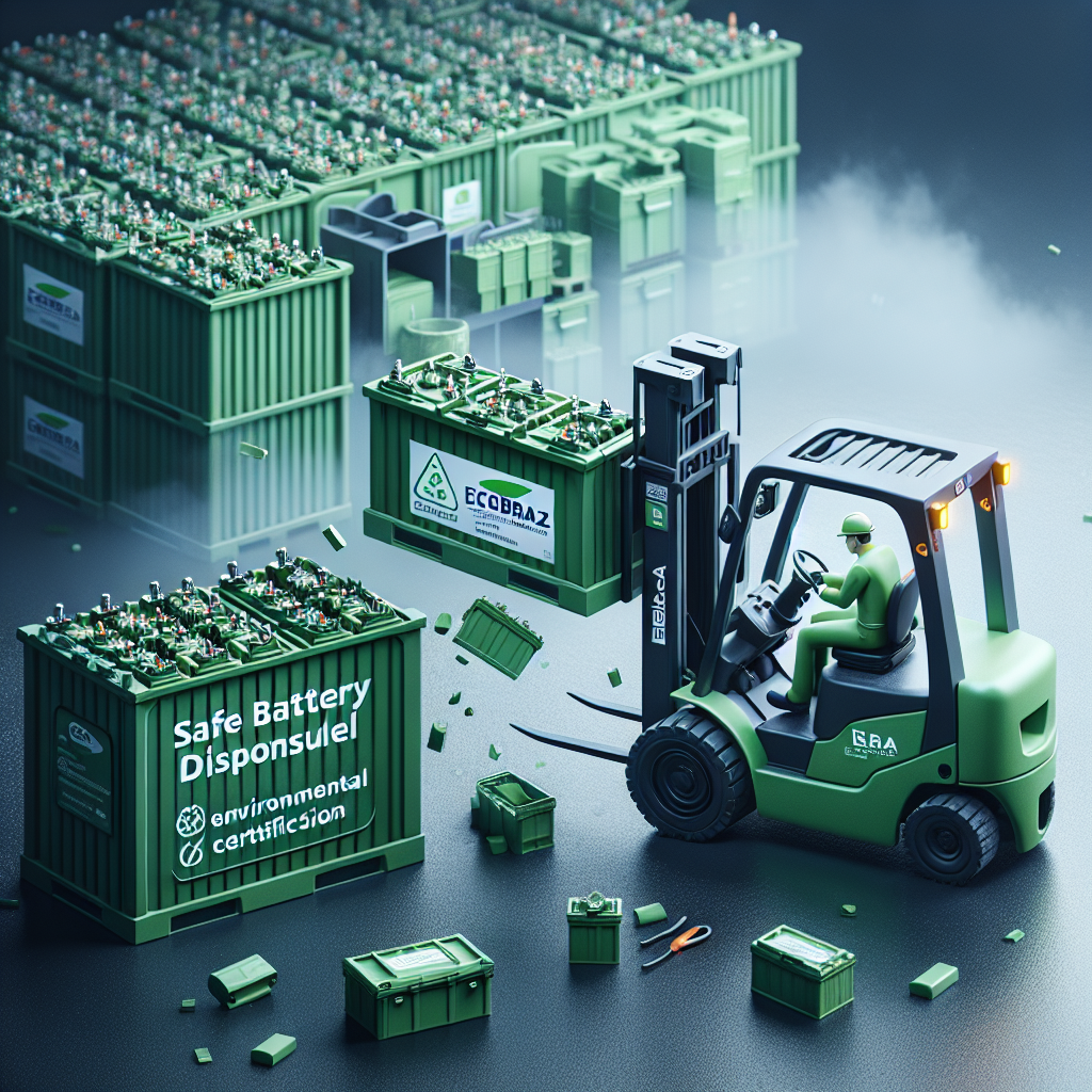 Descarte de baterias de empilhadeira com segurança e certificação ambiental Ecobraz