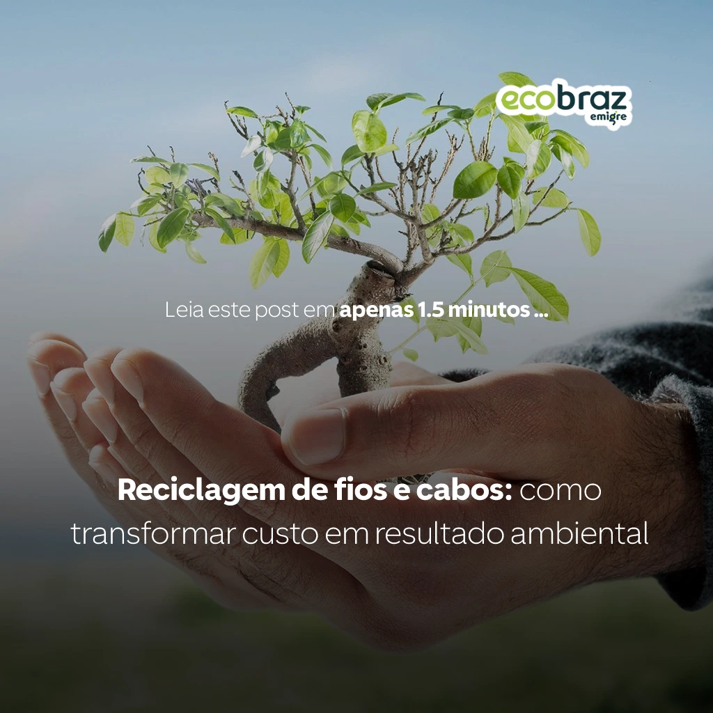 Reciclagem de fios e cabos: como transformar custo em resultado ambiental