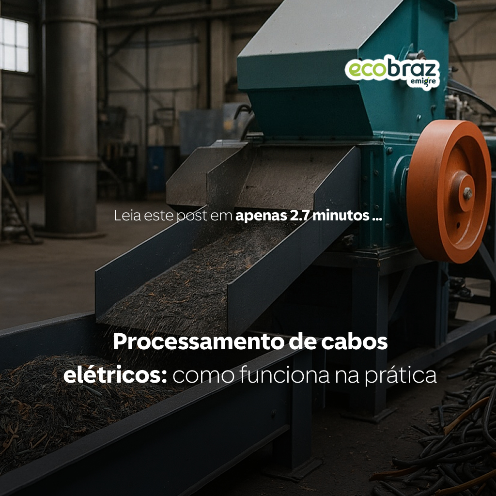 Processamento de cabos elétricos: como funciona na prática