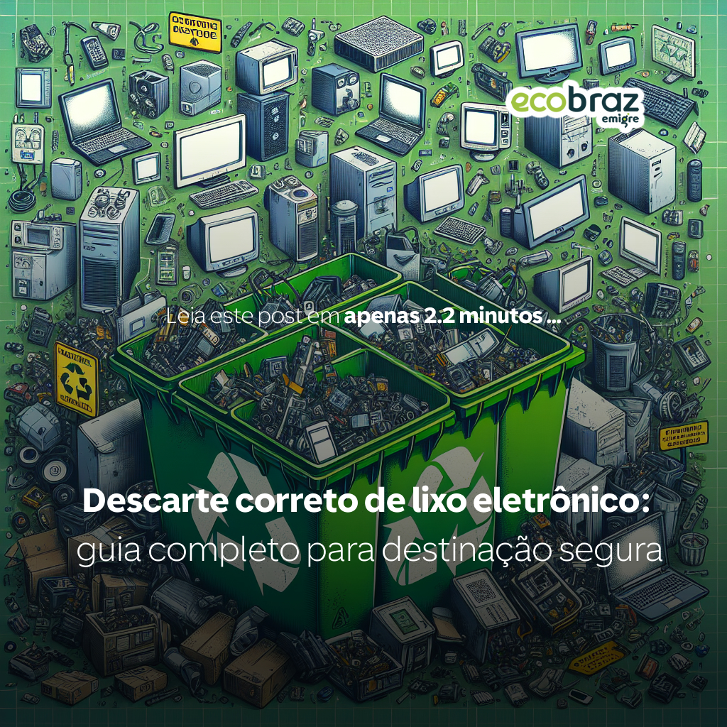 Descarte correto de lixo eletrônico: guia completo para destinação segura