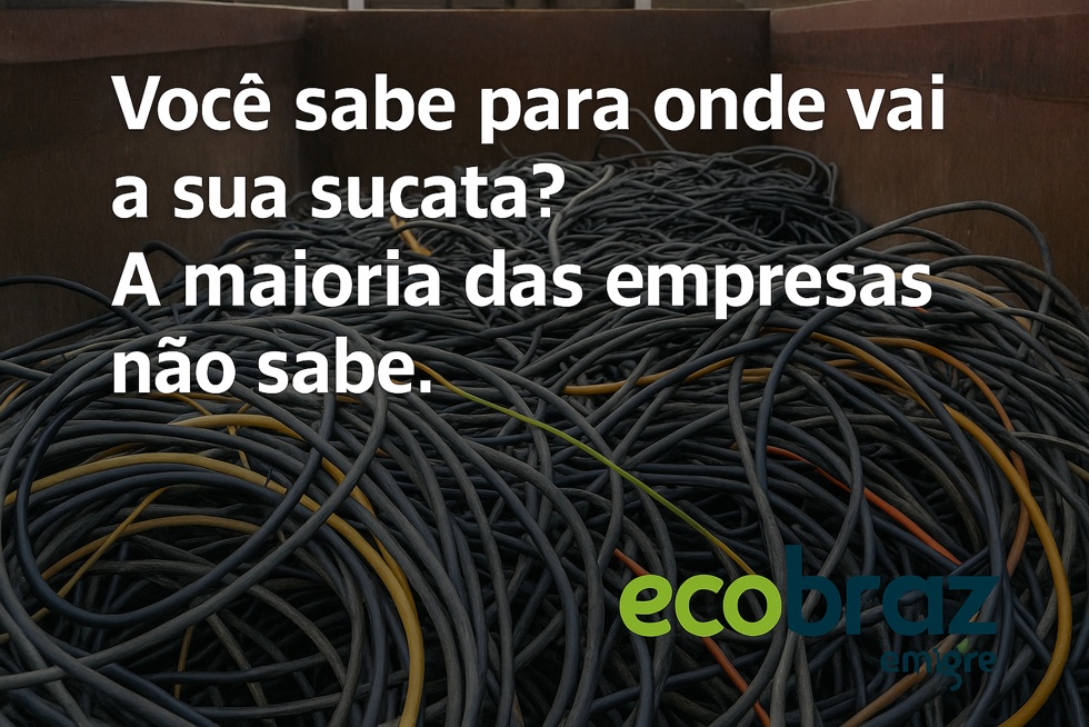 Você sabe para onde vai a sua sucata? A maioria das empresas não sabe.