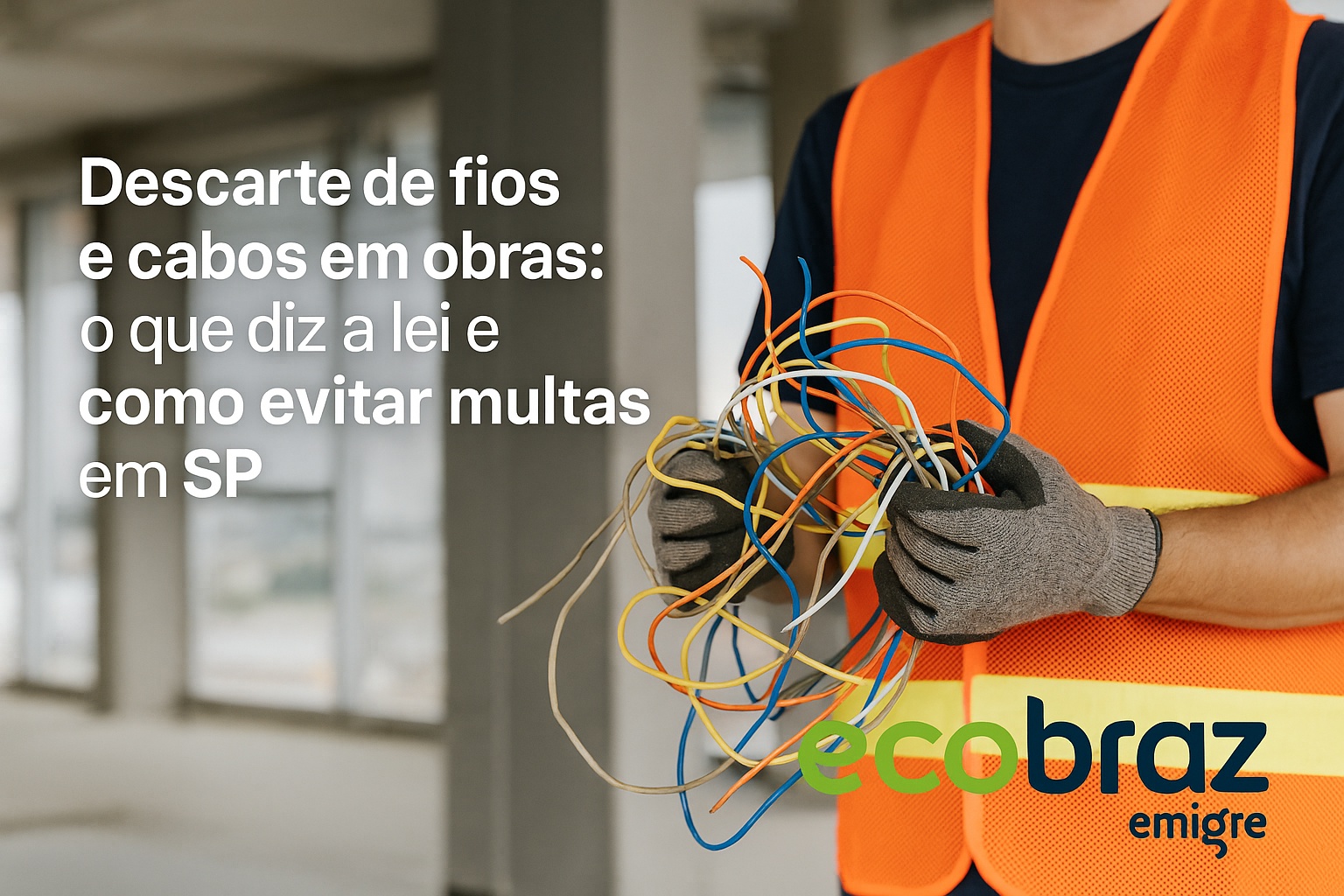 Descarte de fios e cabos em obras: o que diz a lei e como evitar multas em SP
