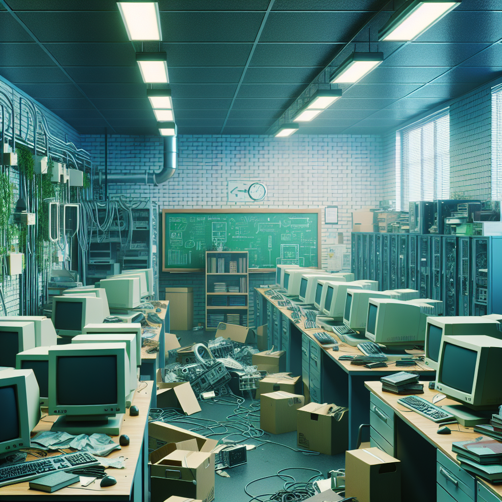 Educação: descarte de laboratórios de informática ao fim do semestre.