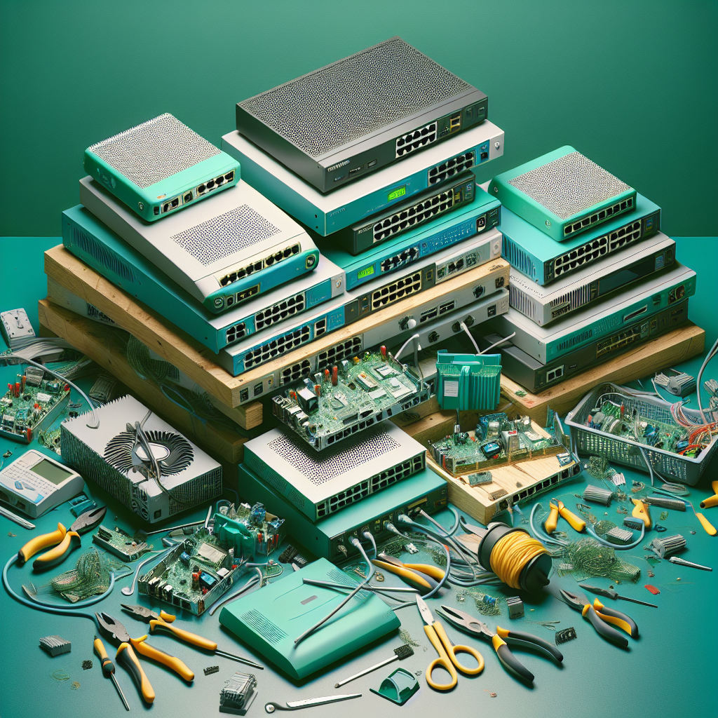 Equipamentos de rede: guia de descarte de roteadores, switches e modems