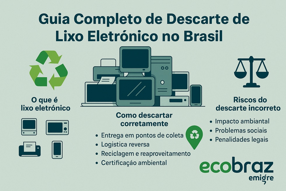 Guia Completo de Descarte de Lixo Eletrônico no Brasil – Soluções, Leis e Impactos