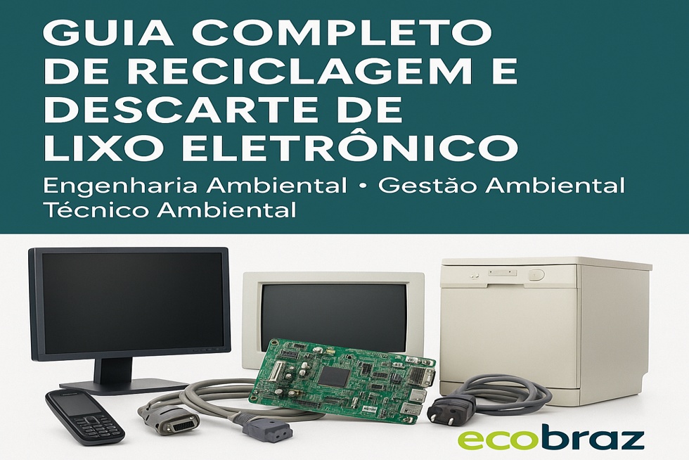 Guia Completo de Reciclagem e Descarte de Lixo Eletrônico no Brasil – O que todo Engenheiro e Gestor Ambiental Precisa Saber