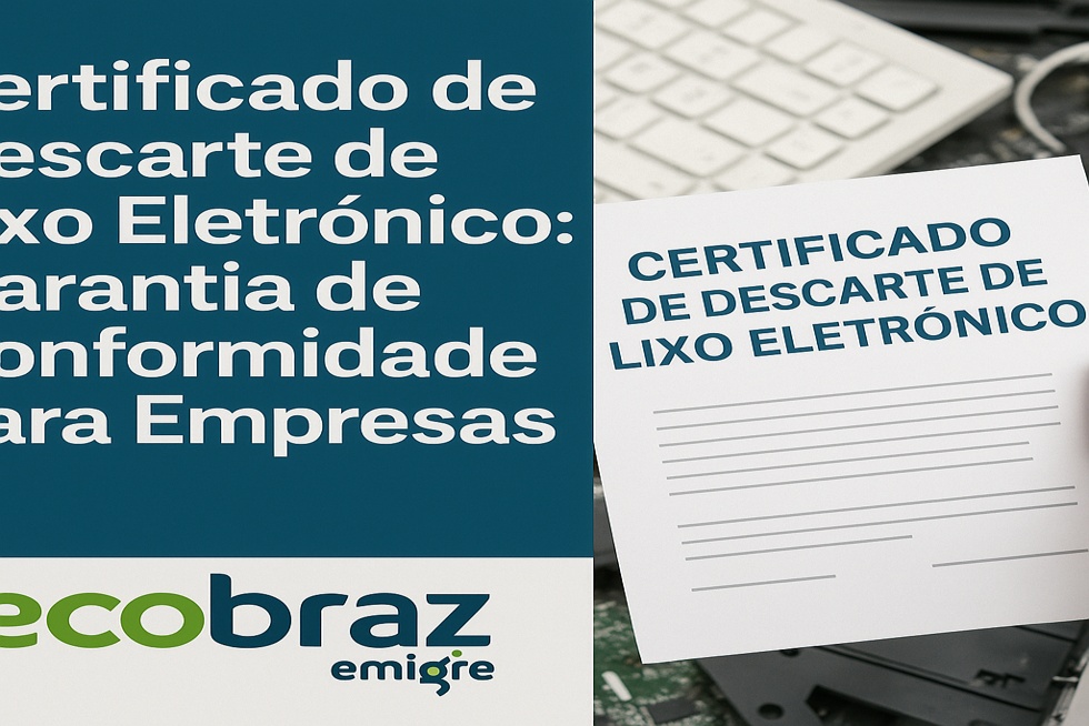 Certificado de Descarte de Lixo Eletrônico: Garantia de Conformidade para Empresas