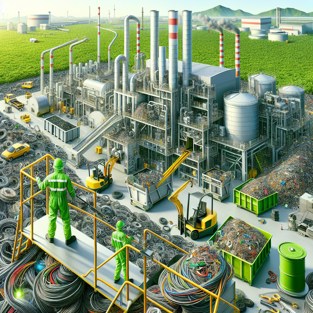 Logística de coleta de sucata de fios e cabos em plantas industriais