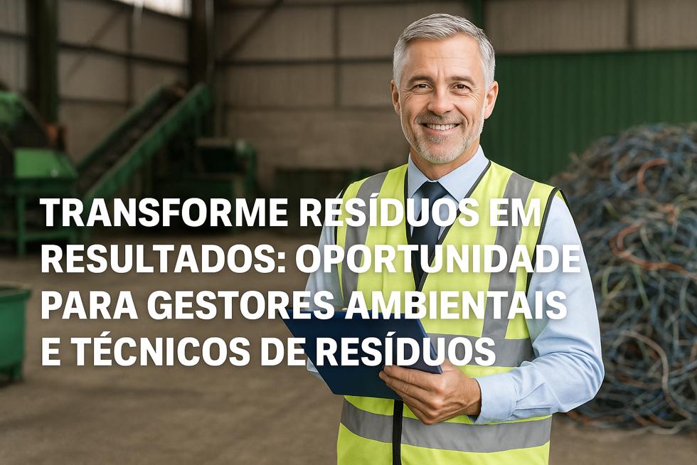 📊 Transforme Resíduos em Resultados: Oportunidade para Gestores Ambientais e Técnicos de Resíduos