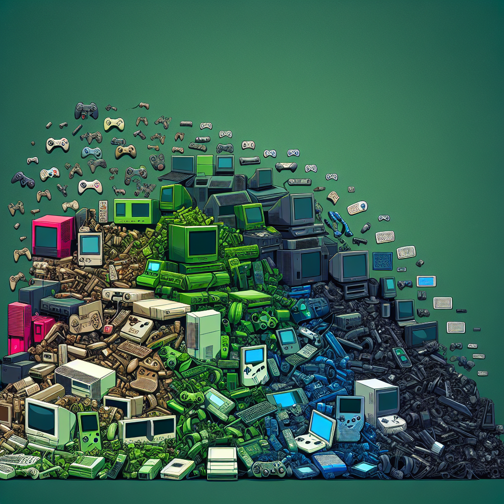 L'Histoire des Jeux Vidéo et leur Impact sur les Déchets Électroniques