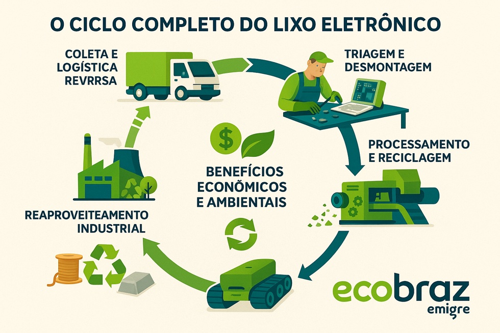O Ciclo Completo do Lixo Eletrônico: Da Coleta ao Reaproveitamento na Indústria