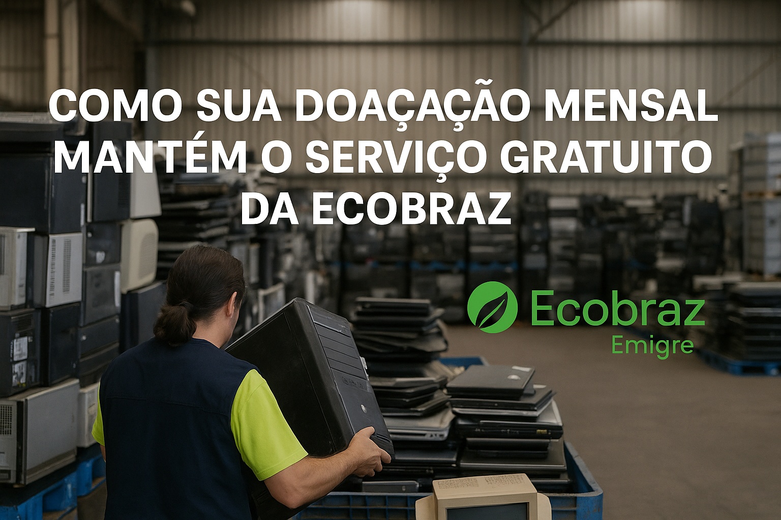 Como sua doação mensal mantém o serviço gratuito da Ecobraz
