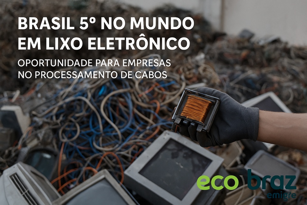 Brasil 5º no Mundo em Lixo Eletrônico: Oportunidade para Empresas com o Processamento de Cabos