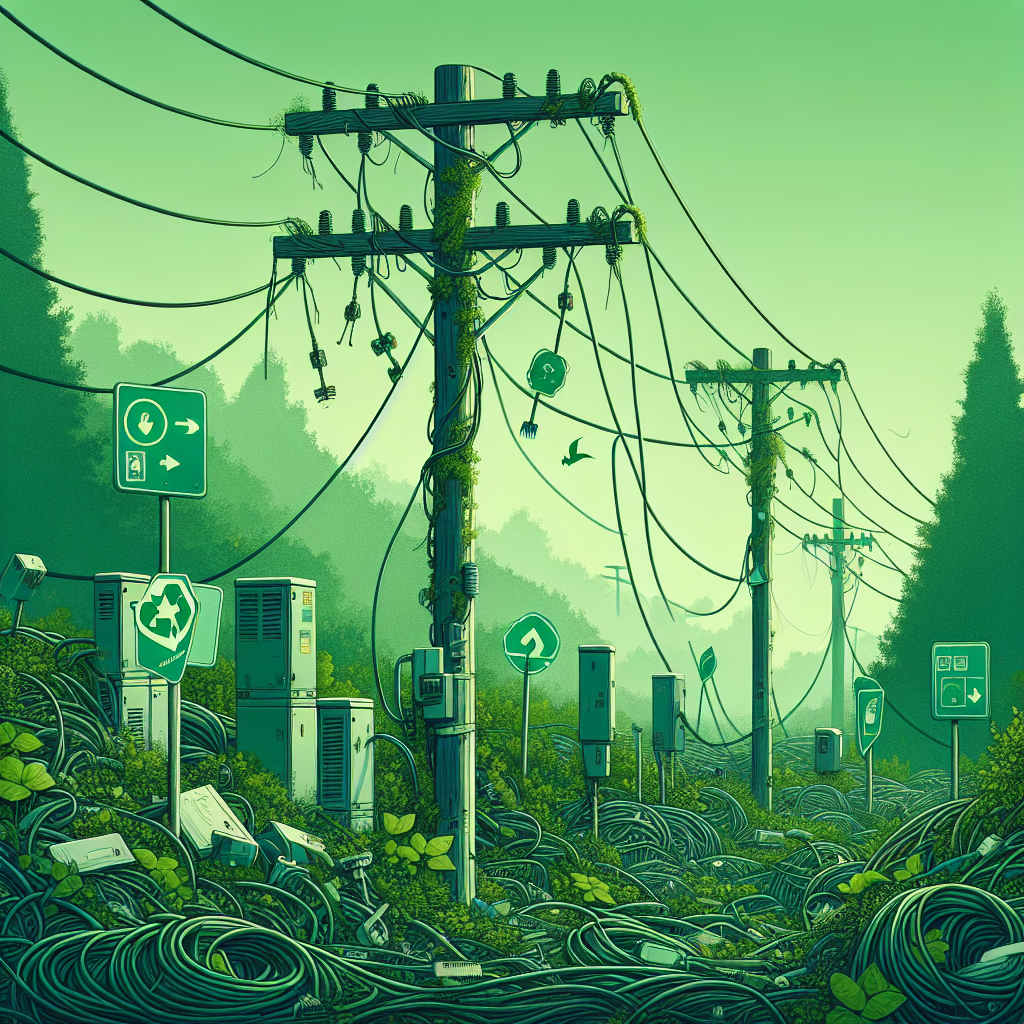 Cabos em desuso nos postes: o que diz a lei e como a Ecobraz faz a destinação correta