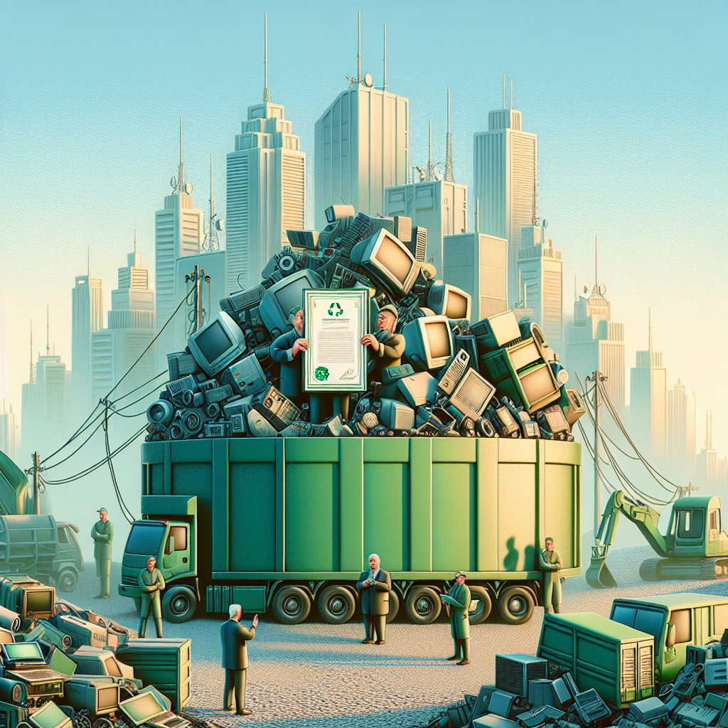 Coleta de lixo eletrônico com emissão de certificado em São Paulo