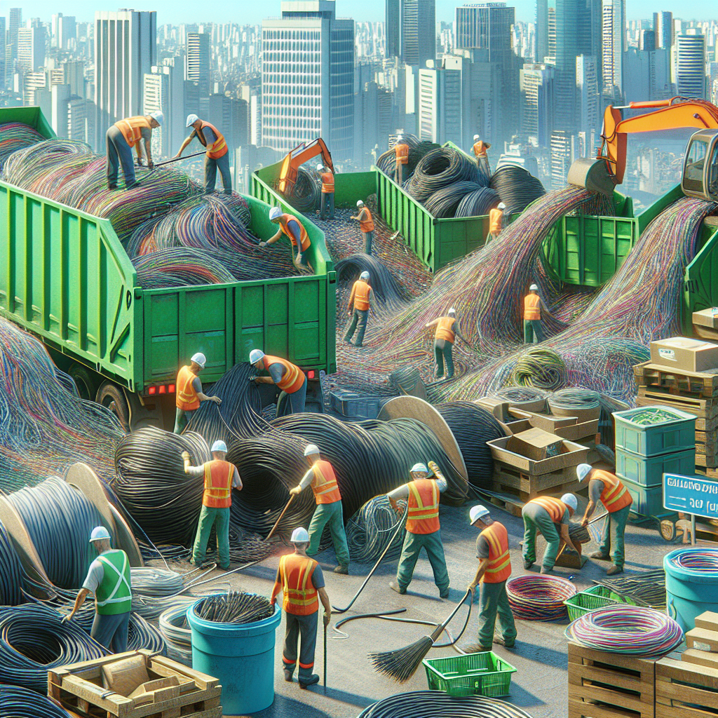 Coleta e reciclagem de cabos e fios na Grande São Paulo