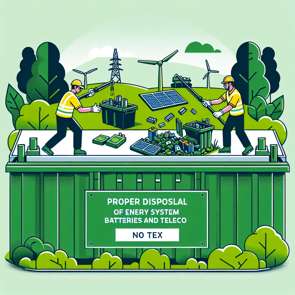 Comment Ecobraz assure l'élimination correcte des batteries des systèmes d'énergie et de télécommunications