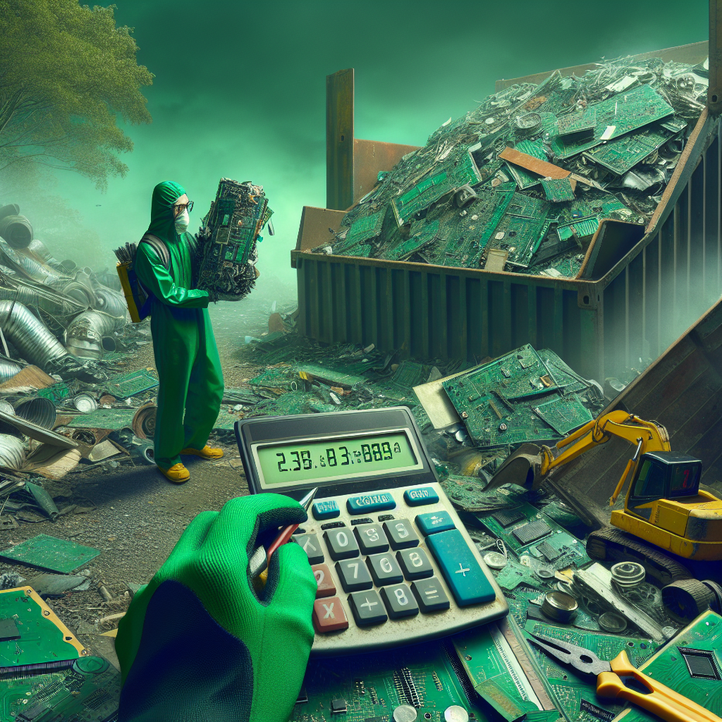 How to calculate the recoverable value of discarded sheet metal