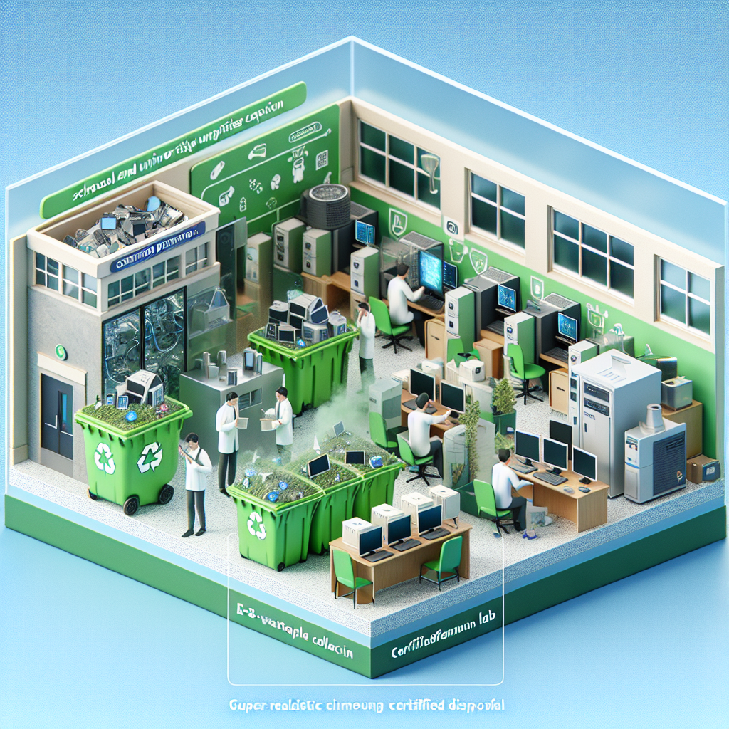 How can schools and universities renovate computer labs with certified disposal?