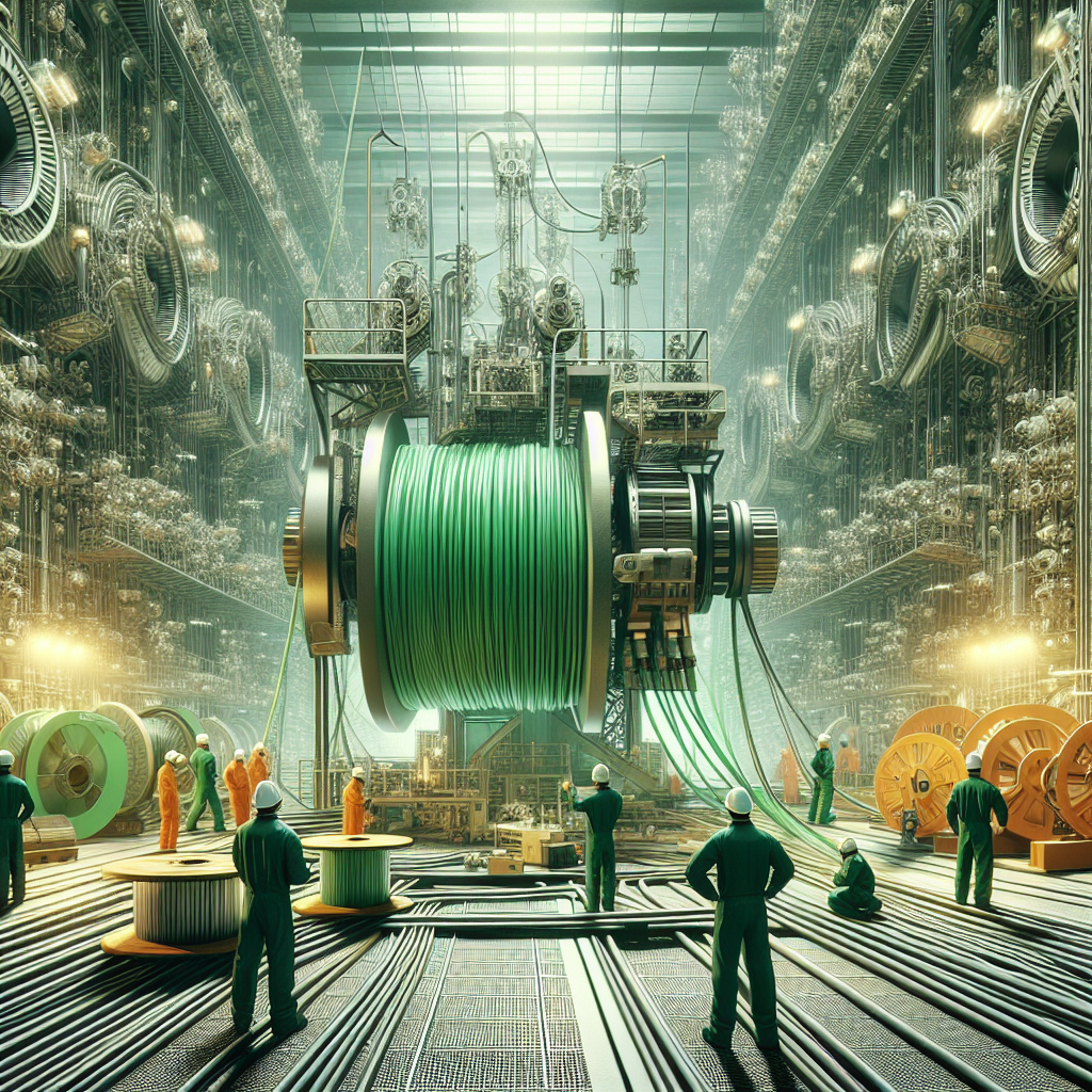 How does the processing of electrical cables and wires work?