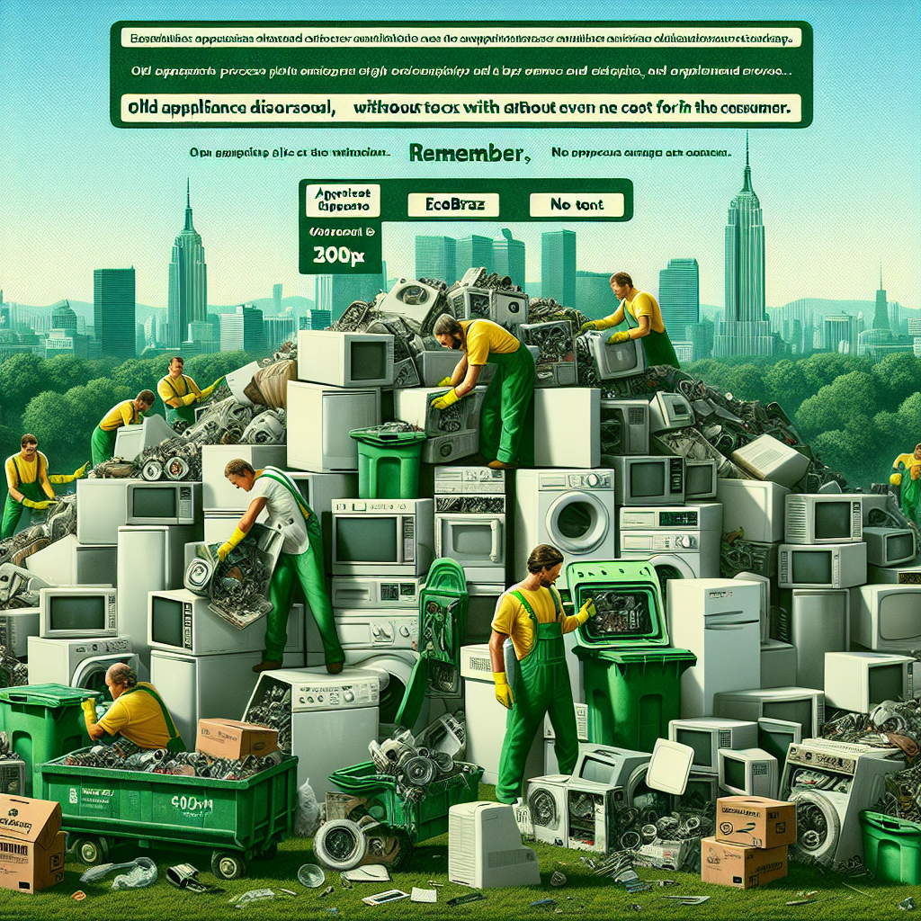 Eliminación de electrodomésticos viejos: Ecobraz se encarga de todo, sin coste alguno para el consumidor