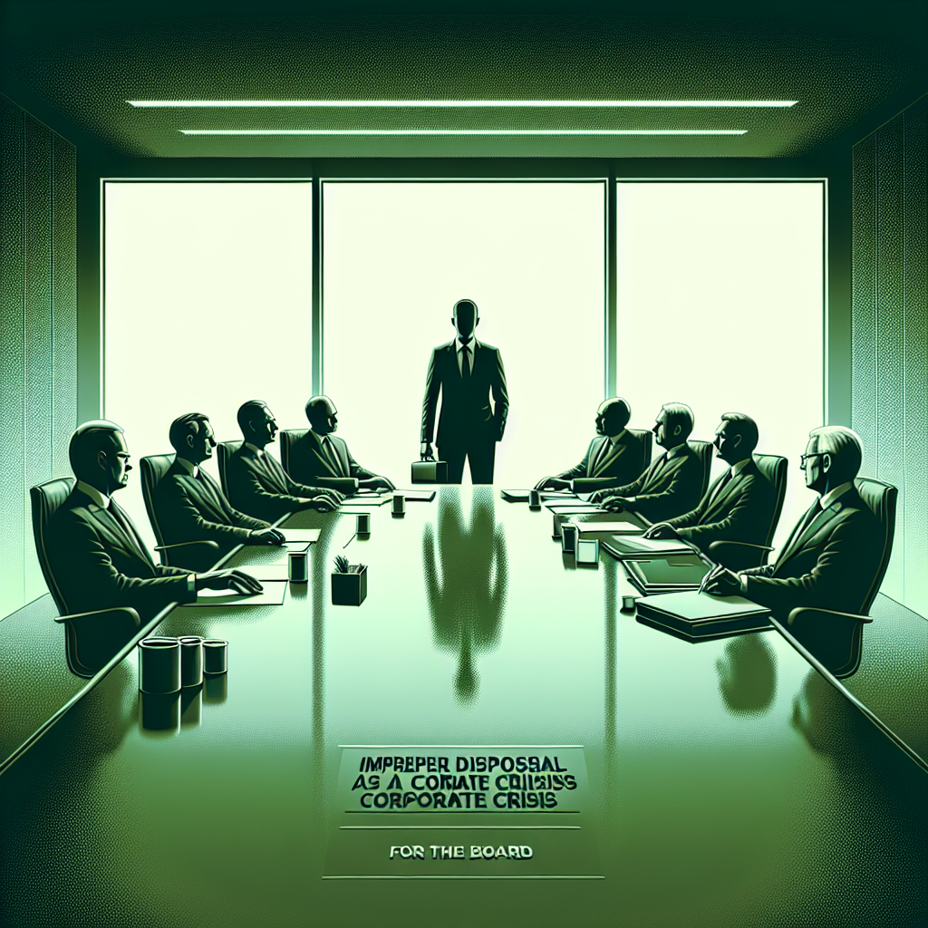 Improper Disposal as a Trigger for Corporate Crises: Risk Analysis for the Board