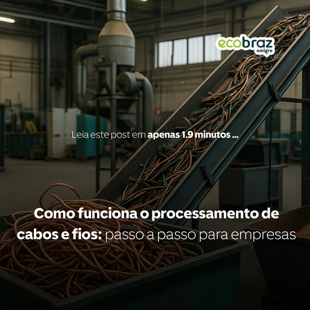 Como funciona o processamento de cabos e fios: passo a passo para empresas