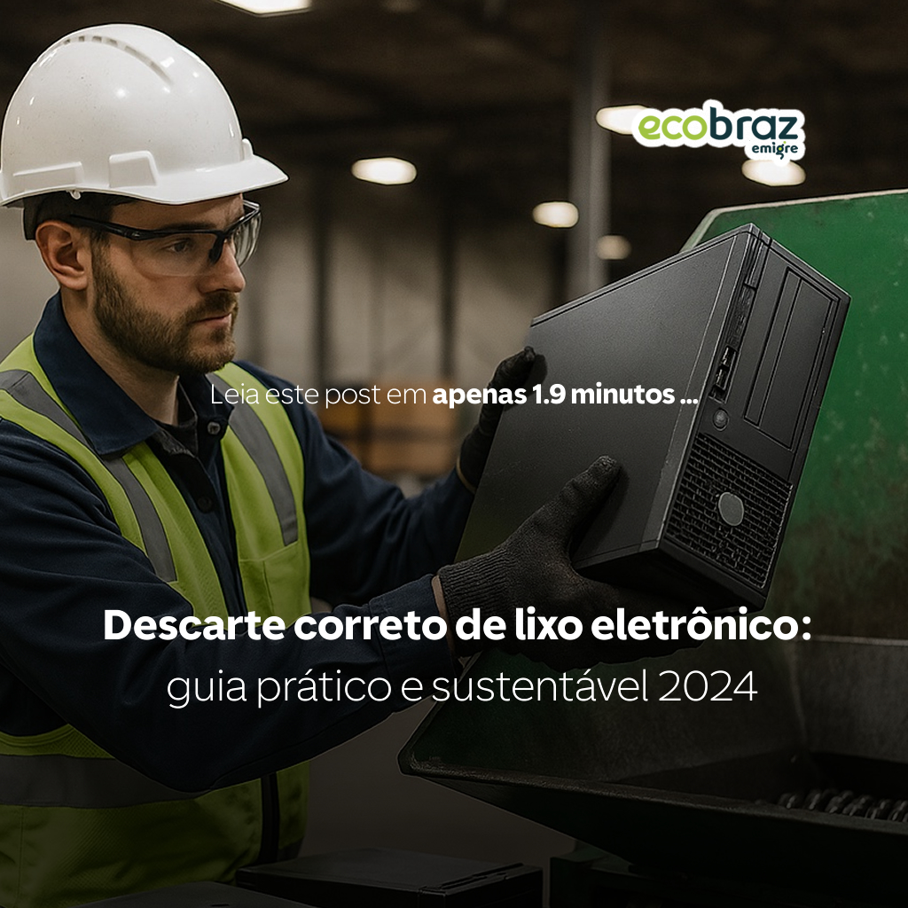 Descarte correto de lixo eletrônico: guia prático e sustentável 2024