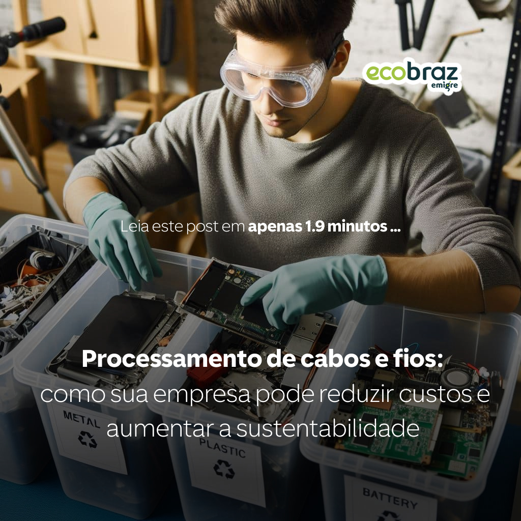Processamento de cabos e fios: como sua empresa pode reduzir custos e aumentar a sustentabilidade