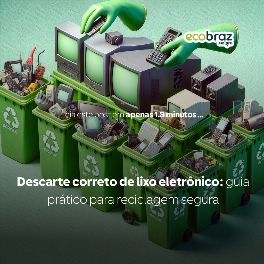 Descarte correto de lixo eletrônico: guia prático para reciclagem segura