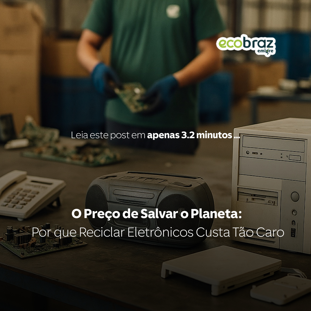 O Preço de Salvar o Planeta: Por que Reciclar Eletrônicos Custa Tão Caro