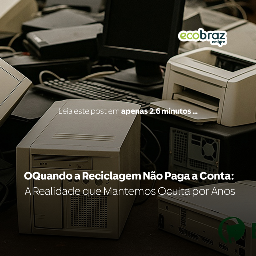 Quando a Reciclagem Não Paga a Conta: A Realidade que Mantemos Oculta por Anos