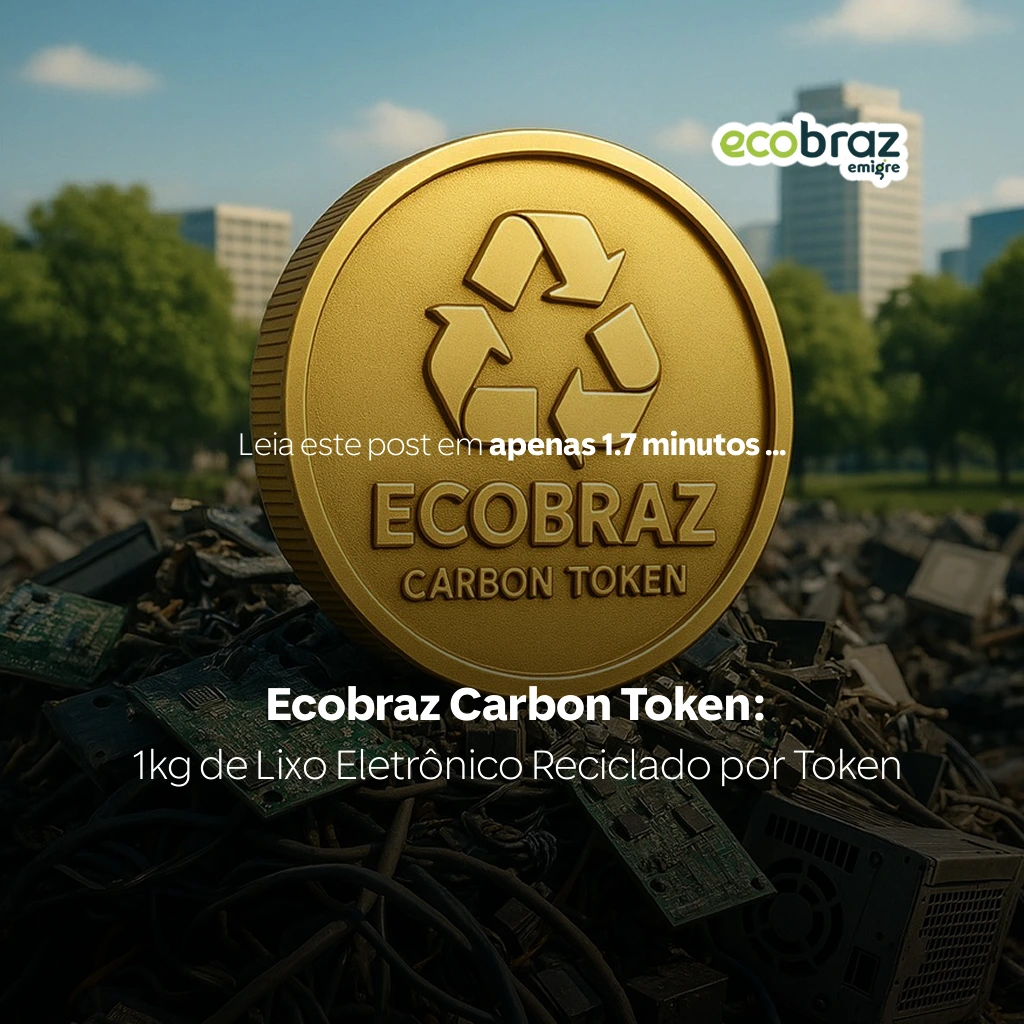 Ficha de Carbono Ecobraz: 1 kg de residuos electrónicos reciclados por ficha