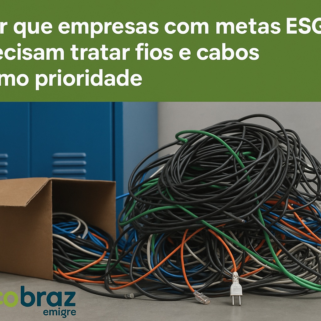 Por que empresas com metas ESG precisam tratar fios e cabos como prioridade
