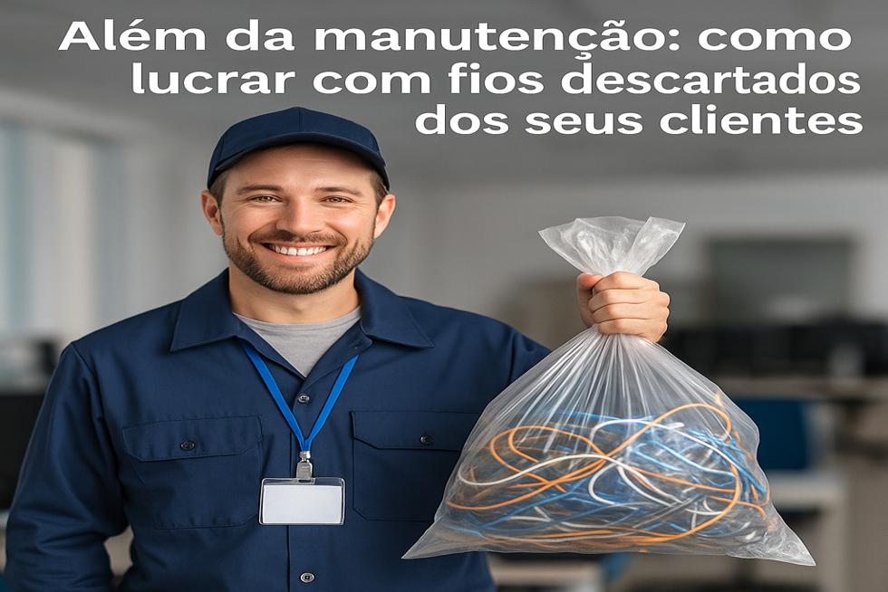 Além da manutenção: como lucrar com fios descartados dos seus clientes