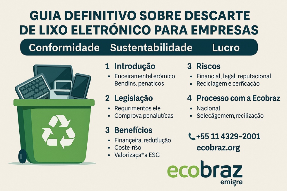 Guia Definitivo sobre Descarte de Lixo Eletrônico para Empresas – Conformidade, Sustentabilidade e Lucro com a Ecobraz