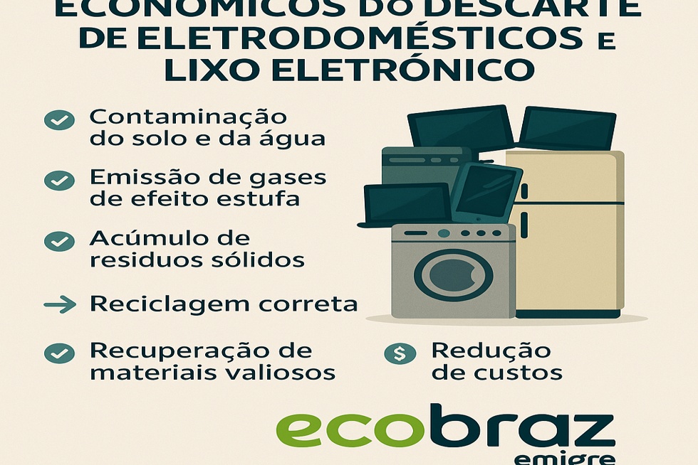 Impactos Ambientais e Econômicos do Descarte de Eletrodomésticos: Geladeiras, Máquinas de Lavar e Resíduos Eletrônicos
