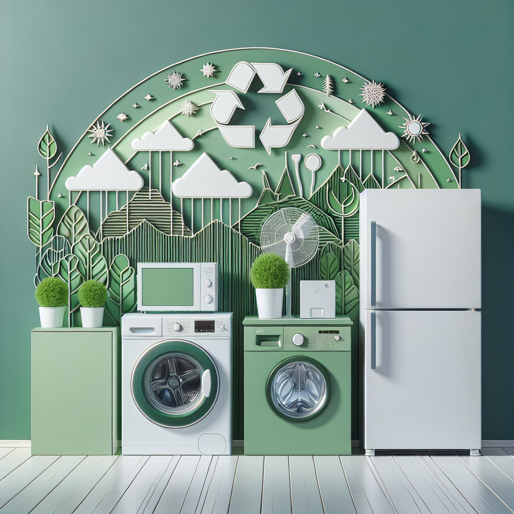 Linhas brancas e reciclagem: máquina de lavar, geladeira, ar-condicionado