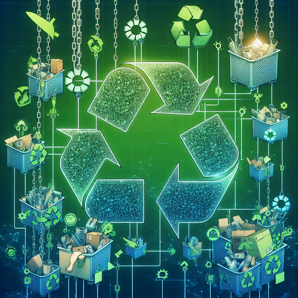 What is environmental blockchain and how does it increase transparency in disposal?