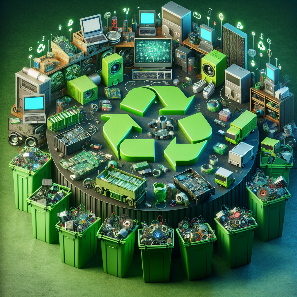 The circular economy applied to e-waste.
