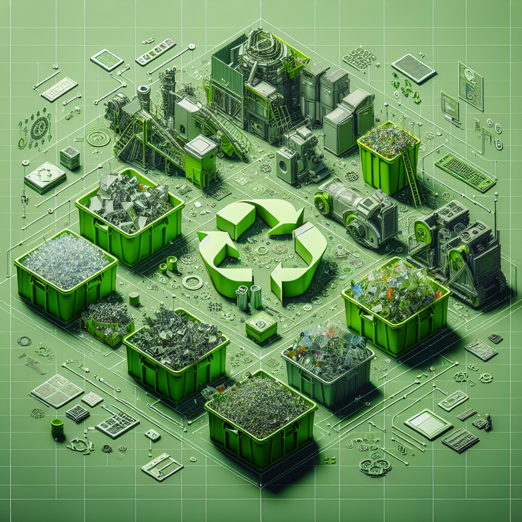 What are the technological trends for large-scale recycling?