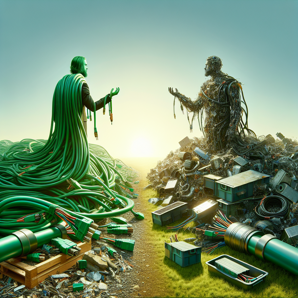 What are the advantages of processing cables instead of selling them as scrap?