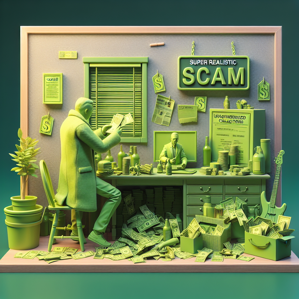 What are the signs of an unauthorized "collection" scam?