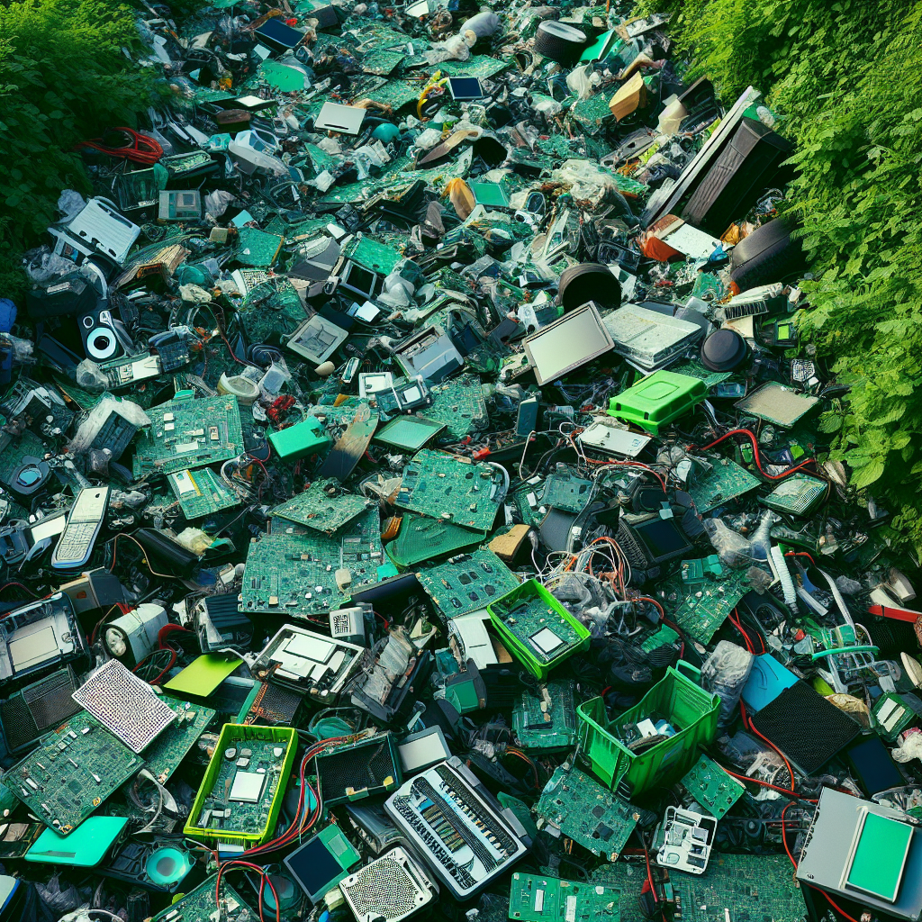 What is the environmental impact of improperly disposed of electronics?