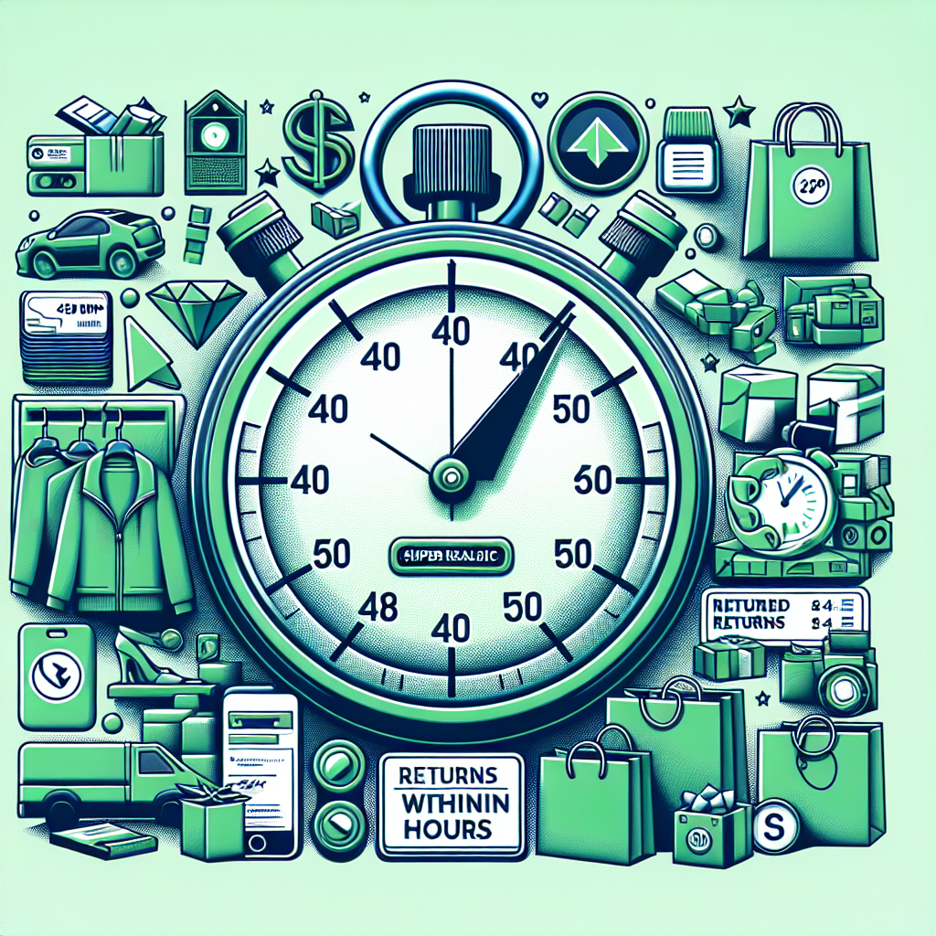 Quelle est la politique de traitement des retours de marchandises dans les 48 heures ?